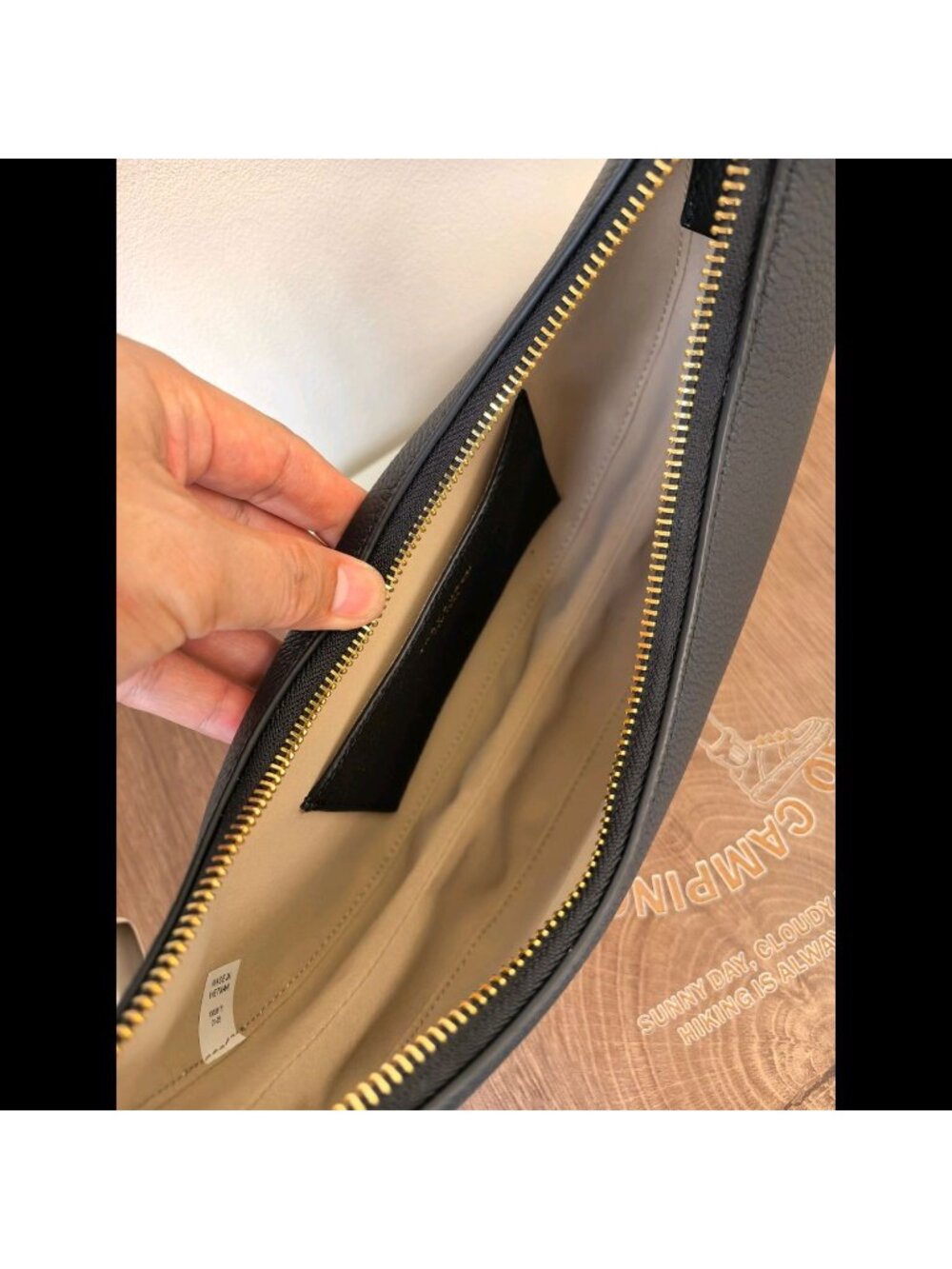 Tory Burch Romy Half Moon Shoulder Bag Black OS - Picture 8 of 14